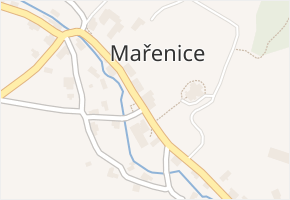 Mařenice v obci Mařenice - mapa části obce