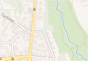 Boženy Němcové v obci Mariánské Lázně - mapa ulice