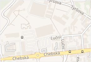 Chebská v obci Mariánské Lázně - mapa ulice