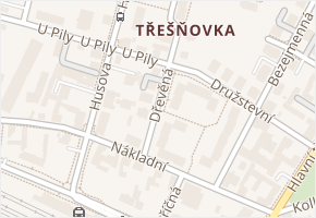 Dřevěná v obci Mariánské Lázně - mapa ulice