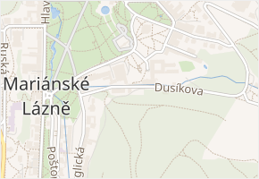 Dusíkova v obci Mariánské Lázně - mapa ulice