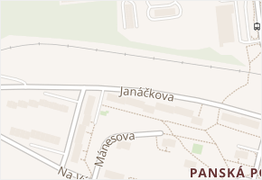 Janáčkova v obci Mariánské Lázně - mapa ulice