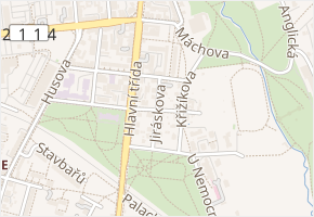 Jiráskova v obci Mariánské Lázně - mapa ulice