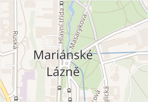 Masarykova v obci Mariánské Lázně - mapa ulice