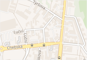 Nerudova v obci Mariánské Lázně - mapa ulice