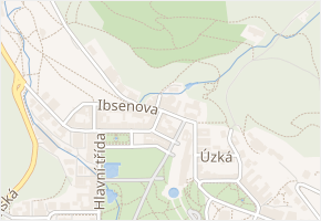 Purkyňova v obci Mariánské Lázně - mapa ulice