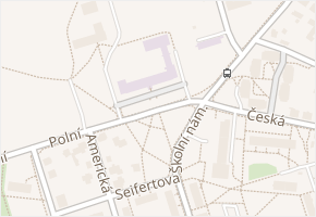 Školní nám. v obci Mariánské Lázně - mapa ulice