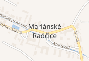 Mariánské Radčice v obci Mariánské Radčice - mapa části obce