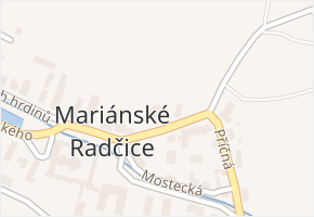 Nádražní v obci Mariánské Radčice - mapa ulice