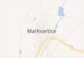 Markvartice v obci Markvartice - mapa části obce
