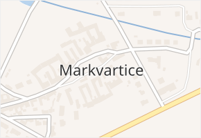 Markvartice v obci Markvartice - mapa části obce