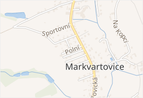 Polní v obci Markvartovice - mapa ulice