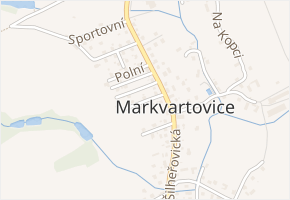 Prázdná v obci Markvartovice - mapa ulice