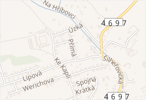 Přímá v obci Markvartovice - mapa ulice