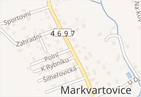 Šilheřovická v obci Markvartovice - mapa ulice