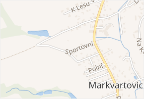 Sportovní v obci Markvartovice - mapa ulice