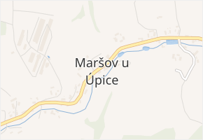 Maršov u Úpice v obci Maršov u Úpice - mapa části obce