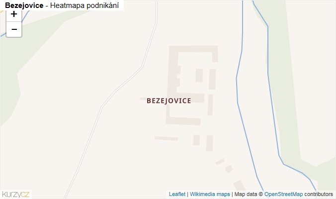 Mapa Bezejovice - Firmy v části obce.