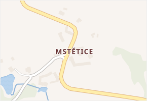 Mstětice v obci Maršovice - mapa části obce