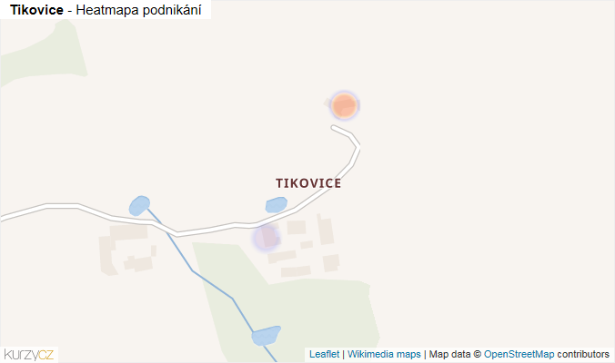 Mapa Tikovice - Firmy v části obce.