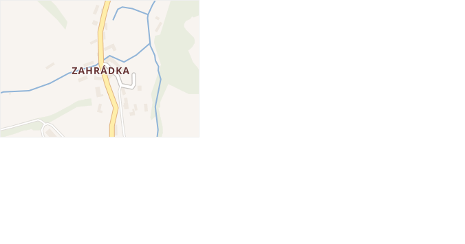 Zahrádka v obci Maršovice - mapa části obce