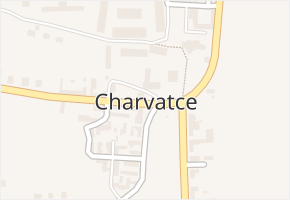 Charvatce v obci Martiněves - mapa části obce