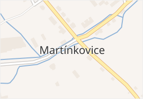 Martínkovice v obci Martínkovice - mapa části obce