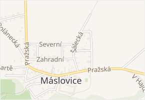 Šálecká v obci Máslovice - mapa ulice