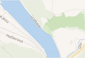 U Vltavy v obci Máslovice - mapa ulice