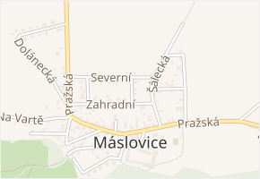 V Zátiší v obci Máslovice - mapa ulice