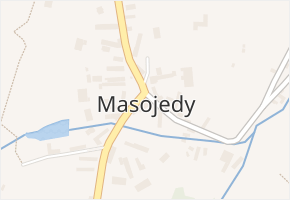 Masojedy v obci Masojedy - mapa části obce