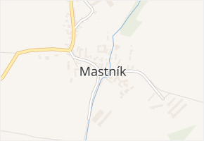Mastník v obci Mastník - mapa části obce
