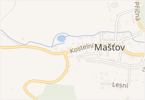 Kostelní v obci Mašťov - mapa ulice