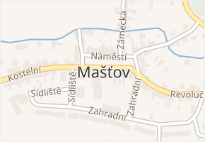 Mašťov v obci Mašťov - mapa části obce