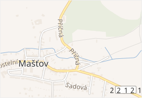 Příčná v obci Mašťov - mapa ulice