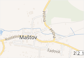 Radonická v obci Mašťov - mapa ulice