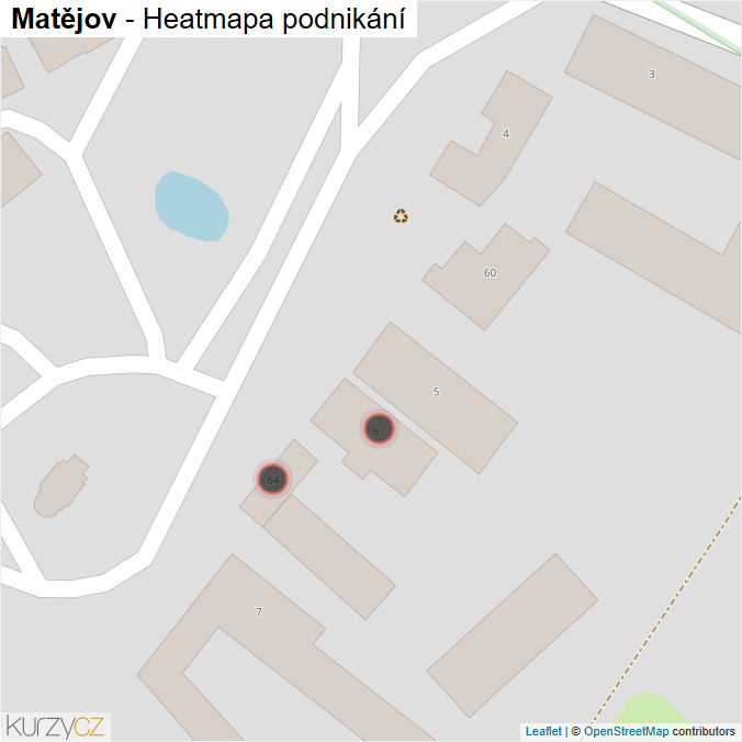 Mapa Matějov - Firmy v obci.