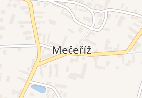 Mečeříž v obci Mečeříž - mapa části obce