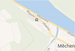 Nad Nádražím v obci Měchenice - mapa ulice