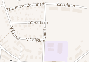 Zámek v obci Měcholupy - mapa ulice