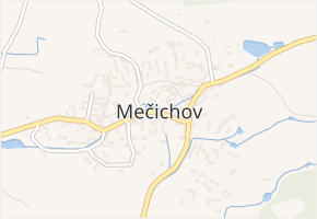 Mečichov v obci Mečichov - mapa části obce