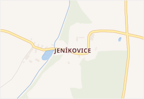 Jeníkovice v obci Meclov - mapa části obce