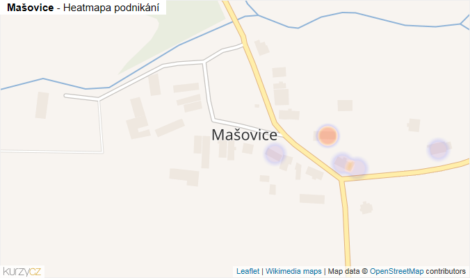 Mapa Mašovice - Firmy v části obce.