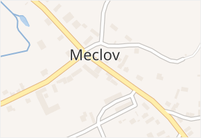 Meclov v obci Meclov - mapa části obce
