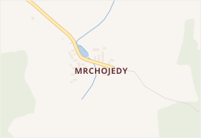 Mrchojedy v obci Meclov - mapa části obce