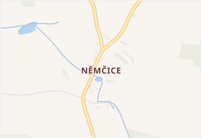 Němčice v obci Meclov - mapa části obce