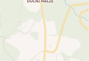Dolní Halže v obci Měděnec - mapa části obce