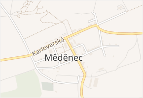 Hornická v obci Měděnec - mapa ulice