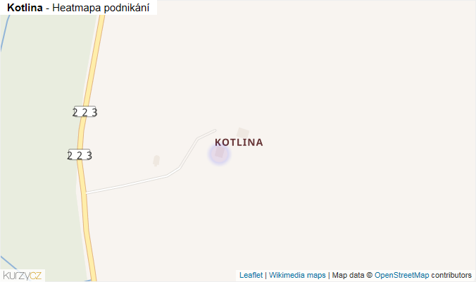 Mapa Kotlina - Firmy v části obce.