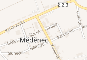 Měděnec v obci Měděnec - mapa části obce